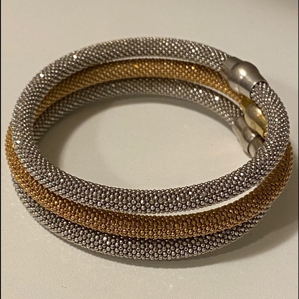 3 Stackable Mesh Magnetic Bracelets - image 1